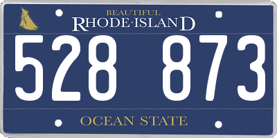 RI license plate 528873
