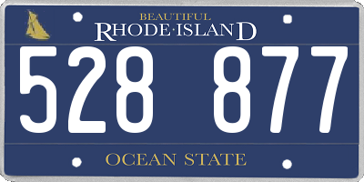 RI license plate 528877