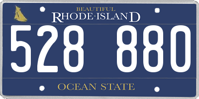 RI license plate 528880