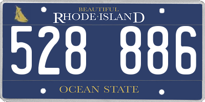 RI license plate 528886