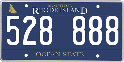 RI license plate 528888