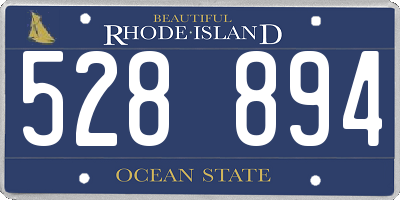 RI license plate 528894