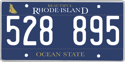 RI license plate 528895