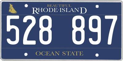 RI license plate 528897