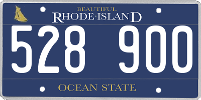 RI license plate 528900