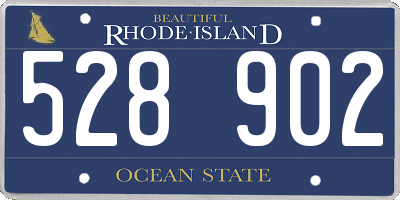 RI license plate 528902