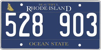 RI license plate 528903