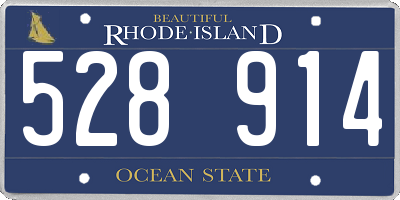 RI license plate 528914