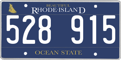 RI license plate 528915