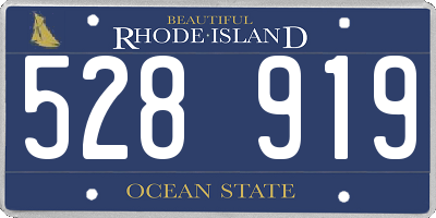 RI license plate 528919