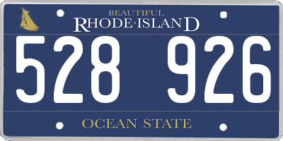 RI license plate 528926