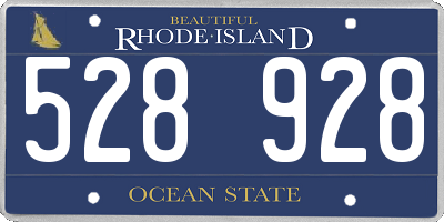 RI license plate 528928