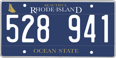 RI license plate 528941