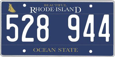 RI license plate 528944