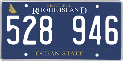 RI license plate 528946
