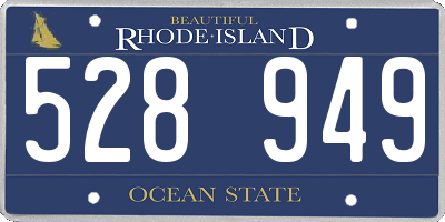RI license plate 528949