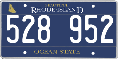 RI license plate 528952