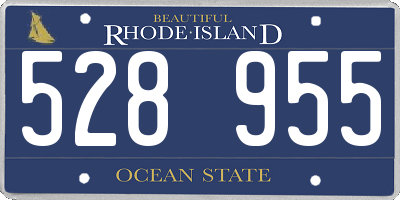 RI license plate 528955