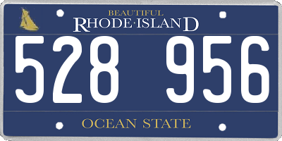 RI license plate 528956