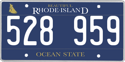 RI license plate 528959
