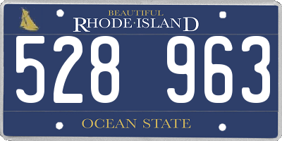 RI license plate 528963