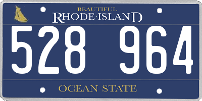 RI license plate 528964