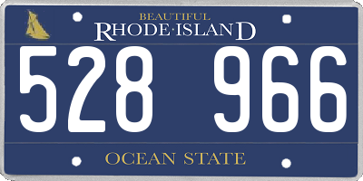 RI license plate 528966
