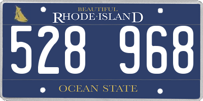 RI license plate 528968