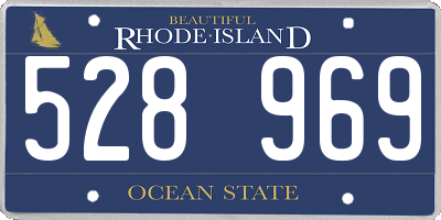 RI license plate 528969