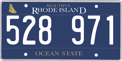 RI license plate 528971