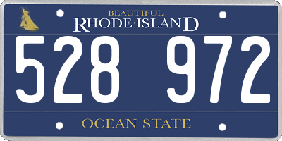 RI license plate 528972