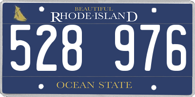RI license plate 528976