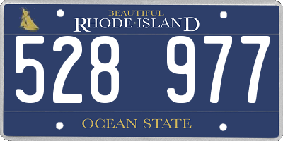RI license plate 528977