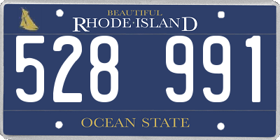 RI license plate 528991