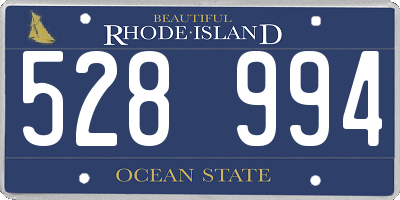 RI license plate 528994