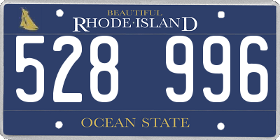 RI license plate 528996