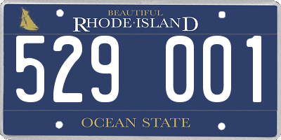 RI license plate 529001