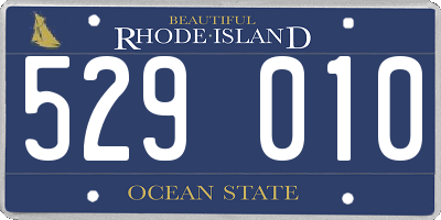 RI license plate 529010