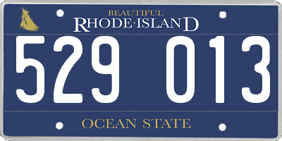 RI license plate 529013