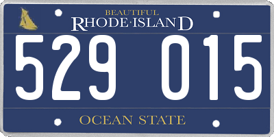 RI license plate 529015