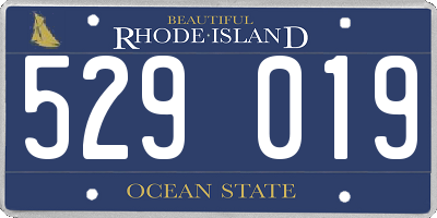 RI license plate 529019