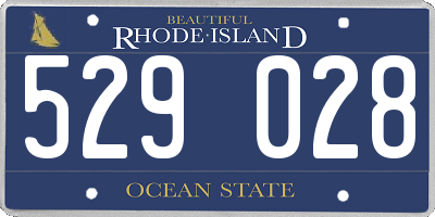 RI license plate 529028