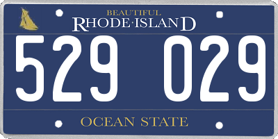 RI license plate 529029