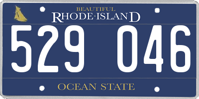 RI license plate 529046