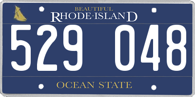 RI license plate 529048