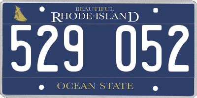 RI license plate 529052