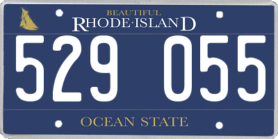 RI license plate 529055