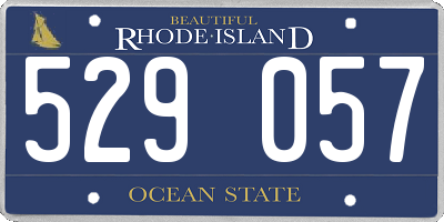 RI license plate 529057