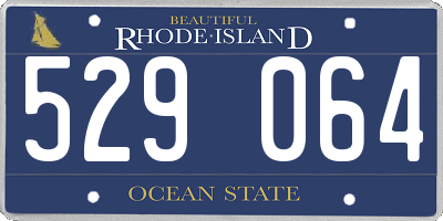 RI license plate 529064