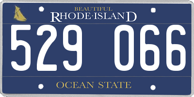 RI license plate 529066